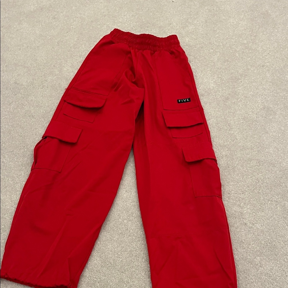 FIVE DANCEWEAR PANTS - size YM - red